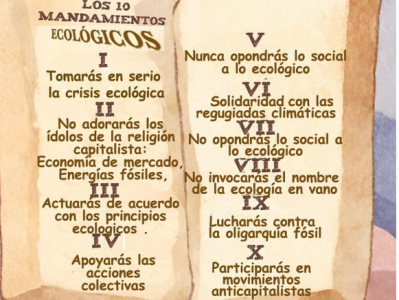Diez mandamientos para salvar la vida en este planeta